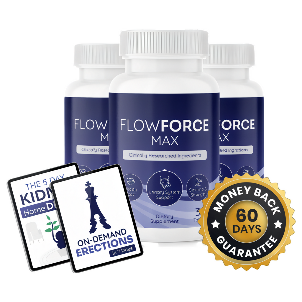 FlowForce Max - 3 Bottles + 2  Ebooks